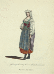 Habit of a country woman of Clabria in 1768. Paysanne de la Calabre.