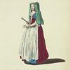Habit of a citizen's wife of Frascati in 1768. Bourgeoise de Frascati.