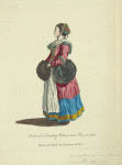 Habit of a country woman near Pisa in 1768. Femme du peuple des environs de Pise.