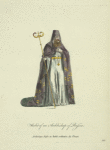 Habit of an archbishop of Russia. Archrêque Russe en habit ordinaire du choeur.