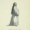 Habit of a Cistercian nun. Religieuse de l'Ordre de Citeaux.