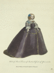 Habit of Maria Theresa of Austria Infanta of Spain in 1660. Marie Thérese d'Autriche Infante d'Espagne.