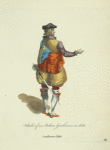 Habit of an Italian gentleman in 1626. Gentilhomme d'Italie.