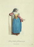 Habit of a woman of Frascati in 1768. Femme de Frascati.