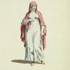 Habit of a lady of the Island of Malta in 1568. Fille de l'Isle de Malta.