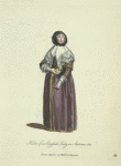 Habit of an English lady in autumn, 1641. Dame Angloise en habit d'automne.