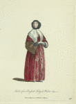 Habit of an English lady in winter, 1641. Dame Angloise en habit d'hyver.