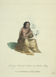 Habit of a mountain Indian near Hudson's Bay. Sauvage des montagnes pres de la Baye d'Hudson.
