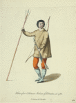 Habit of an Eskimaux[sic] Indian of Labrador in 1766. Eskimau du Labrador.