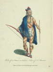 Habit of an Ottawa an Indian Nation of North America. Indien de la Nation Ottawa dans L'Amerique septentrional.