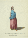 Habit of a Spanish lady of Montevideo in South America in 1764. Dame Espagnolle de Montevideo.