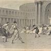 Représentation d'un combat de gladiateurs, donnée par des femmes, a Rome.