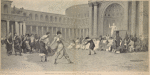 Représentation d'un combat de gladiateurs, donnée par des femmes, a Rome.