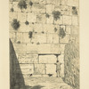 Wailing-place of the Jews. A portion of the ancient wall of the temple enclosure.