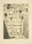 Wailing-place of the Jews. A portion of the ancient wall of the temple enclosure.