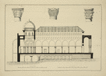 Section of the mosque of El-Aksa, and of its substructions.