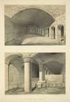 Underground works of the Mosque of el-Aksa, the monolith in the underground works.