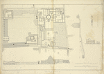 Plan and section of land surrounding the Church of the Resurrection and the Hospital of the Knights of S. John.