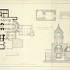 Plan of the Church of the Resurrection with its levels, and section of the Holy Sepulchre; Plan and section of the tomb in its ancient and in its present state.