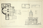 Plan of the Church of the Resurrection with its levels, and section of the Holy Sepulchre; Plan and section of the tomb in its ancient and in its present state.