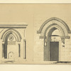 Ancient gate of Saracenic architecture in the descent of Silla, and a view of a fountain in the Tyropoeon Valley.