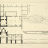 Plan and section of the Coenaculum; the so-called Tomb of David; and of the underground works of Mount Sion.