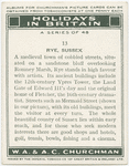Rye, Sussex.