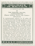 The Rheidol Valley, Cardiganshire.