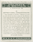 Bettws-y-coed, Caenarvonshire.