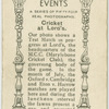 Cricket at Lord's.
