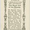 The Royal Gift of the Maundy.