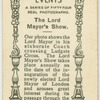 The Lord Mayor's Show.