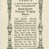 Auto-cycle Tourist Trophy Race.