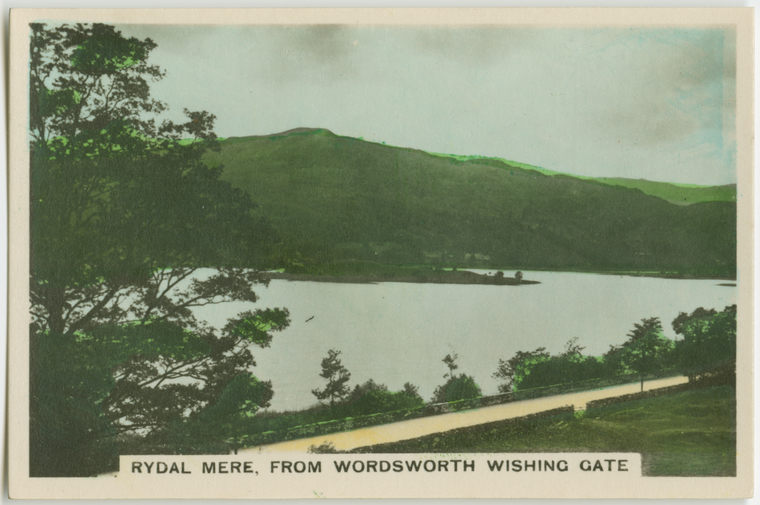 Rydal Mere, from Wordsworth Wishing Gate. - NYPL Digital Collections