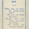 Golf.