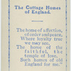 Cottage homes of England.