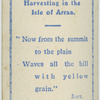 Harvesting in the Isle of Arran.