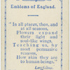 Emblems of England.