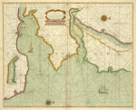 A chart of the east coast of Scotland.