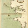 A draught of the harbour of BREST and the Trade of Ras Fountaine shewing Islands, Sands, Rocks and Harbours, from Port-sal and Ushent to Pennarks as it was surveyed by the order of the King of France at Brest