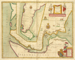 A new mapp of MAGELLAN STRAIGHTS discovered by Capt. John Narbourgh commander then of His Majesty's Ship Sweepstakes as he sayled through sade straights.