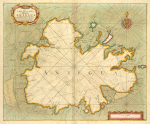 A large chart of the Island ANTEGUA