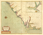 A new mapp of CAROLINA ; A large draught of Ashly and Coopers River.