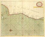 A large chart of part of the coast of COREMANDELL from Point Pedro to Armegon