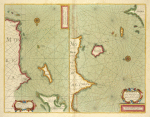 A chart of the south part of Cephalonia, with the Islands of Zante and the coast of Morea from C. Chiarese to C. Sapienza ; A chart of the south coast of Morea from Venetica to CS. Angelo with Islands of Serigo Serigoto and part of Candia
