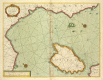 The sea coast of ITALY from cape DelleMelle to Mount Argentato with the Island of CORSICA