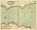 A chart of the sea coast of SPAIN from cape de Gata to cape S. Martin and of the sea coast of BARBARY from cape de Hone to cape de Tenes