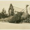A float in Pasadena's mid-winter floral pageant, the Tournament of Roses, which has been held each New Year's Day for thirty-seven years