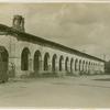 Front view of imposing San Fernando Mission