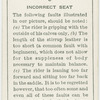Incorrect seat.